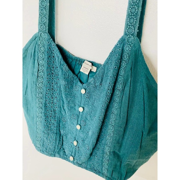 American Eagle Outfitters Tops - American Eagle Dark Green Crop Tank Top